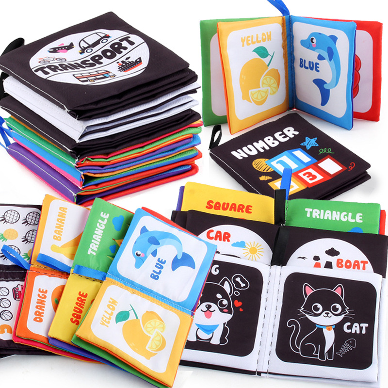 Kids Early Education Books - Книга тканевая для новорожденных 0-12 месяцев,