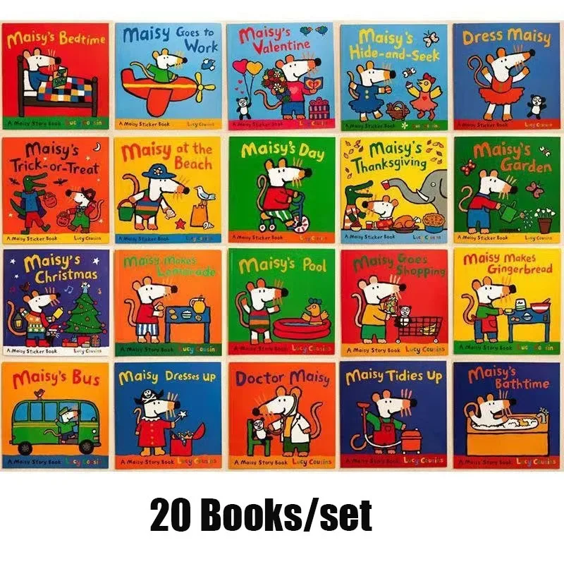Kids Early Education Books - 20 книг/набор Maisy Mouse английская картина
